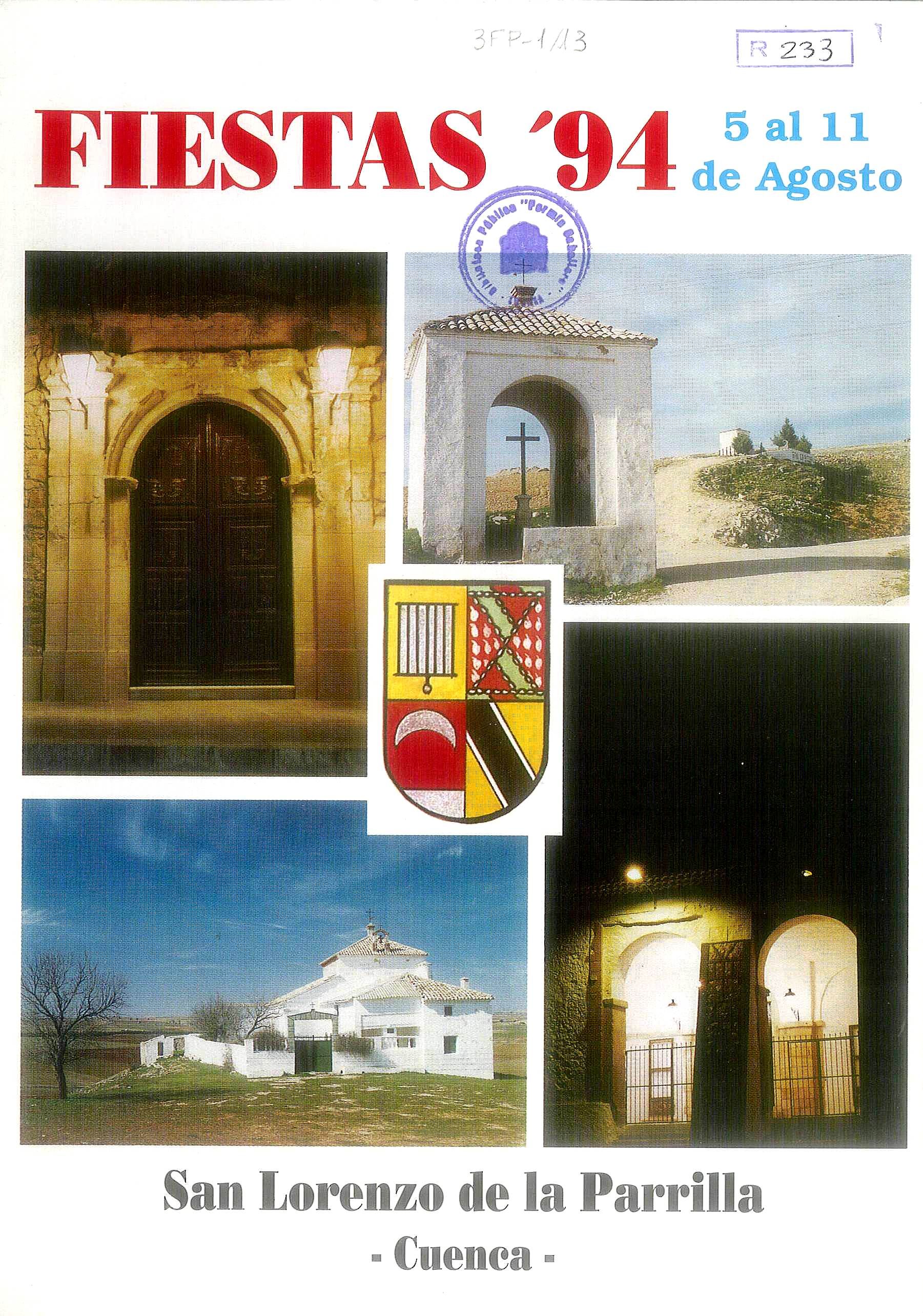 Fiestas patronales en honor de San Lorenzo 1994 San Lorenzo de la Parrilla